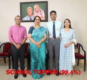 SBPS student Aradhya Jain becomes the school topper with 99.4% in AISSCE-2022