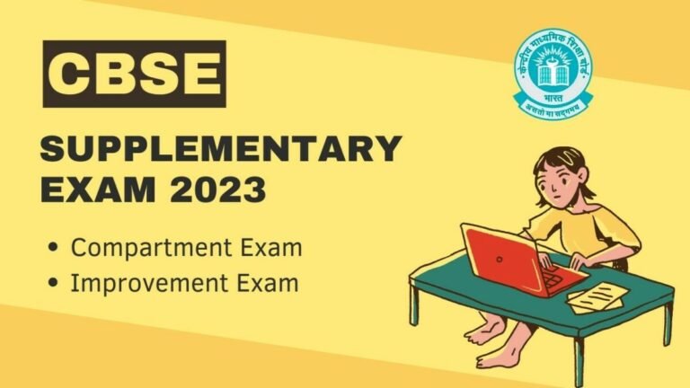 CBSE supplementary exam date 2023 announced; registration of 10th, 12th students begins tomorrow