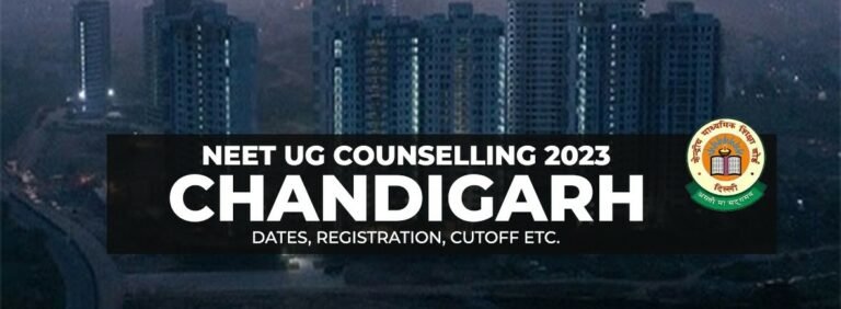 Chandigarh NEET UG counselling 2023 application begins at gmch.gov.in