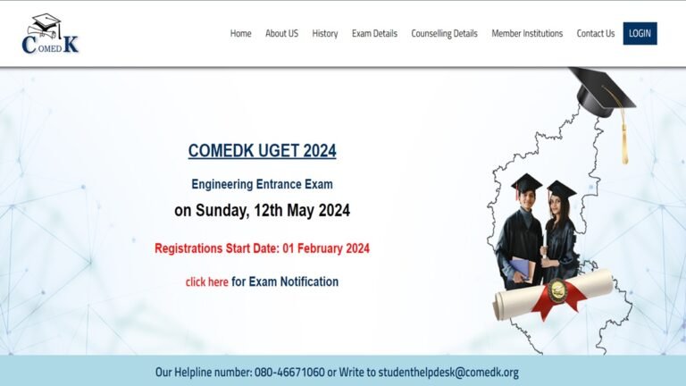 COMEDK UGET 2024 registration begins tomorrow for engineering entrance exam; eligibility