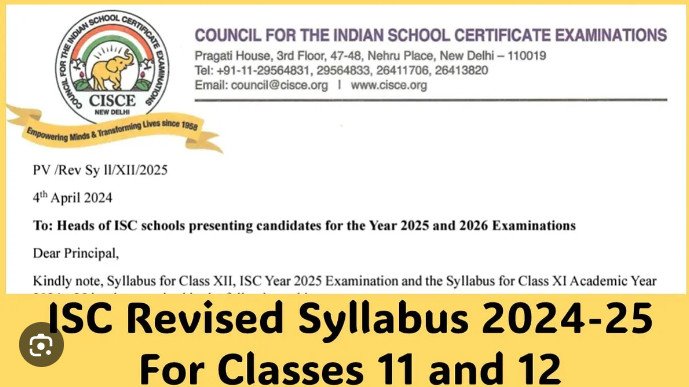 CISCE ISC Class 12, 11 revised syllabus 2024-25 out; more vocational subjects introduced