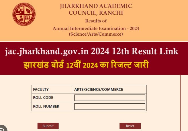 JAC 12th result 2024 out at jac.jharkhand.gov.in; pass percentage stands at 85.48%