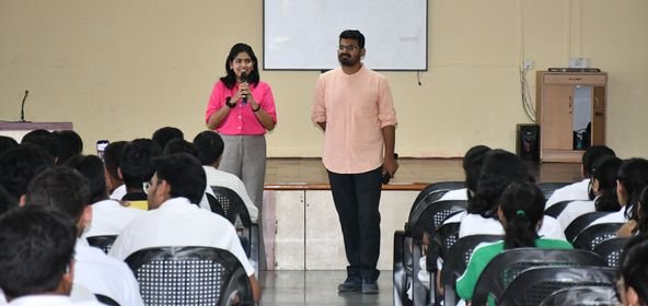 The 12th-grade Commerce and Humanities students of DPS Ranchi had the privilege of hearing from two distinguished alumni