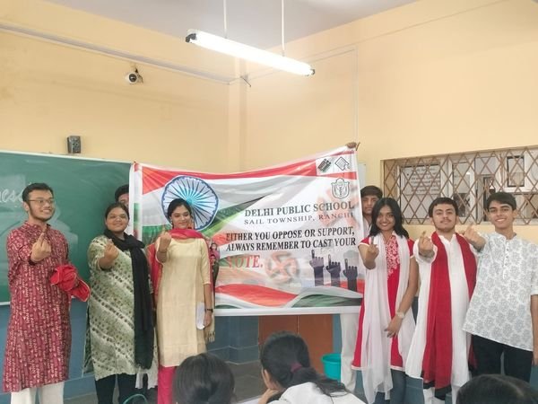 Delhi Public School Ranchi continues to spearhead a dynamic Election and Voter Awareness Campaign, in collaboration with the Election Commission of India, aimed at fostering a culture of civic responsibility and electoral literacy among its students.