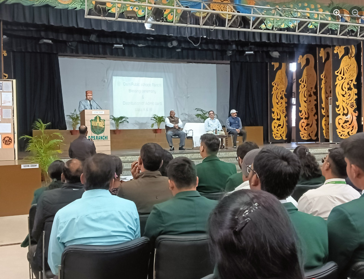 Psychographic Society - DPS Ranchi Organizes Blessing Ceremony cum Admit Card Distribution for Class X Students DPS Ranchi