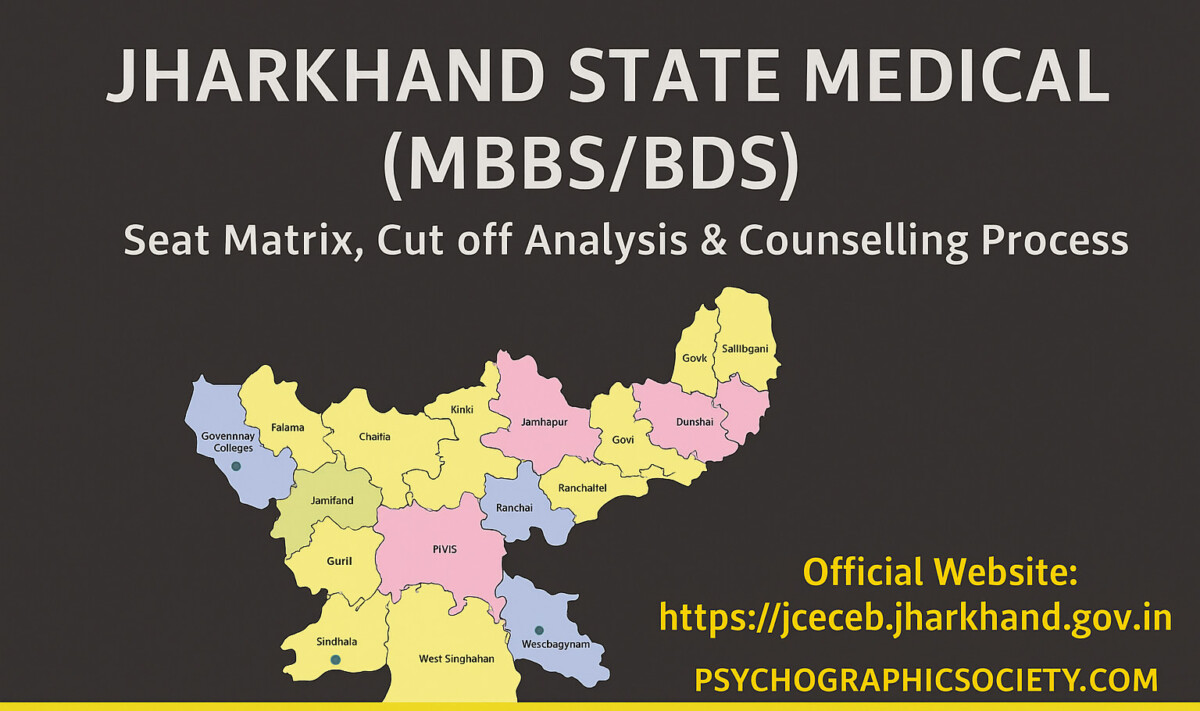 Psychographic Society - Jharkhand State MBBS/BDS Counselling 2025 – Seat Matrix, Eligibility, Cutoff & Process 820e30a1 f262 45e2 8039 489fb02e4ad5