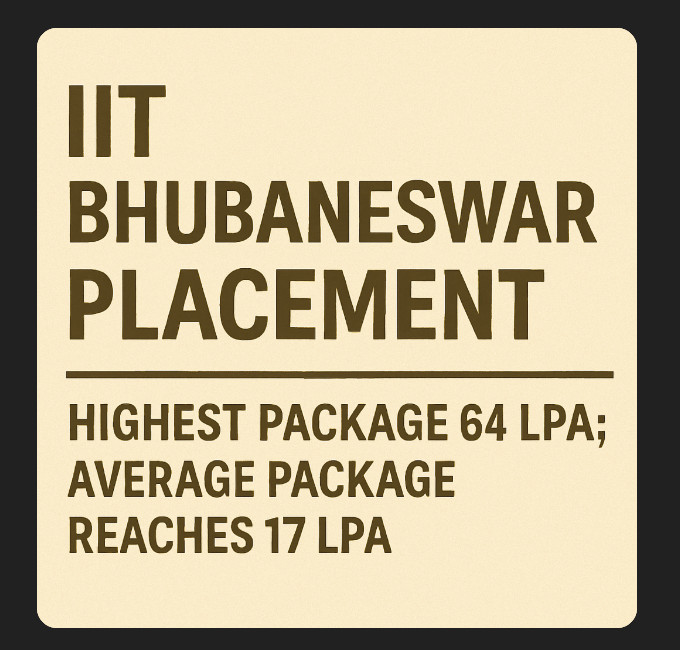 Psychographic Society - IIT Bhubaneswar Placement – Highest Package 64 LPA; Average Package Reaches 17 LPA IIT