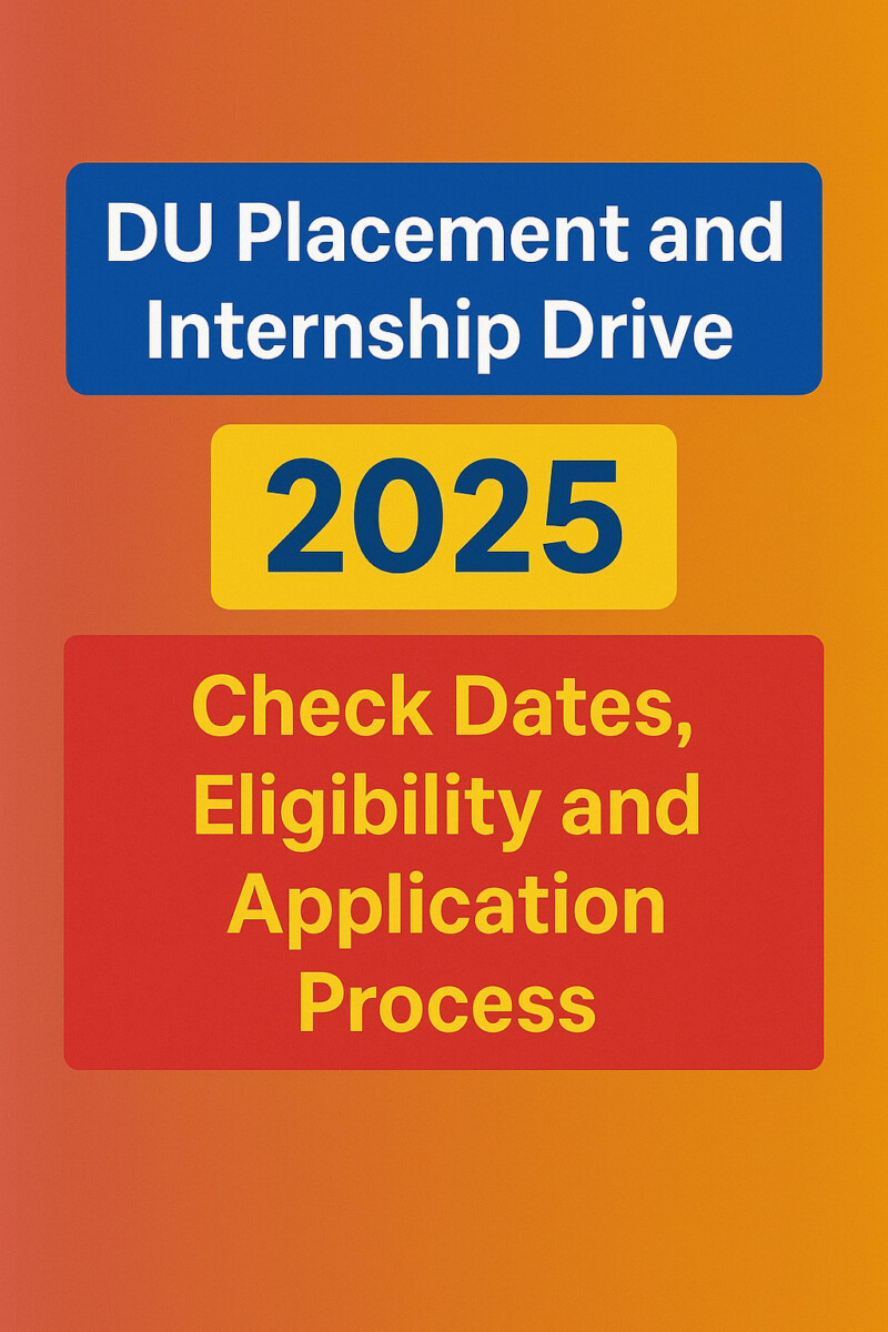 Psychographic Society - DU Placement and Internship Drive 2025: Check Dates, Eligibility and Application Process DU