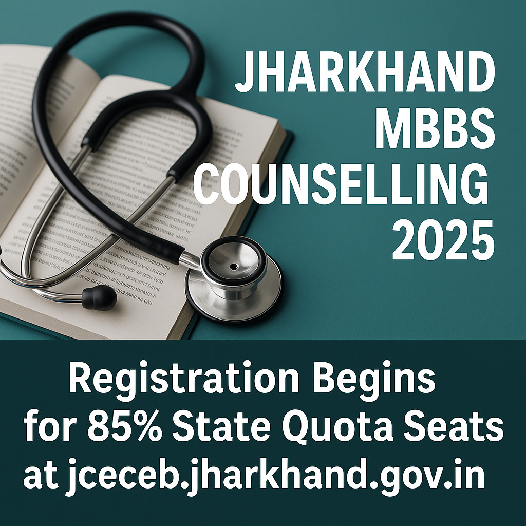 Psychographic Society - Jharkhand MBBS Counselling 2025: Registration Begins for 85% State Quota Seats at jceceb.jharkhand.gov.in Jharkhand