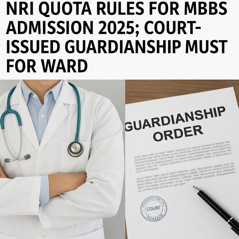 Psychographic Society - Maharashtra Redefines NRI Quota Rules for MBBS Admission 2025 Maharashtra