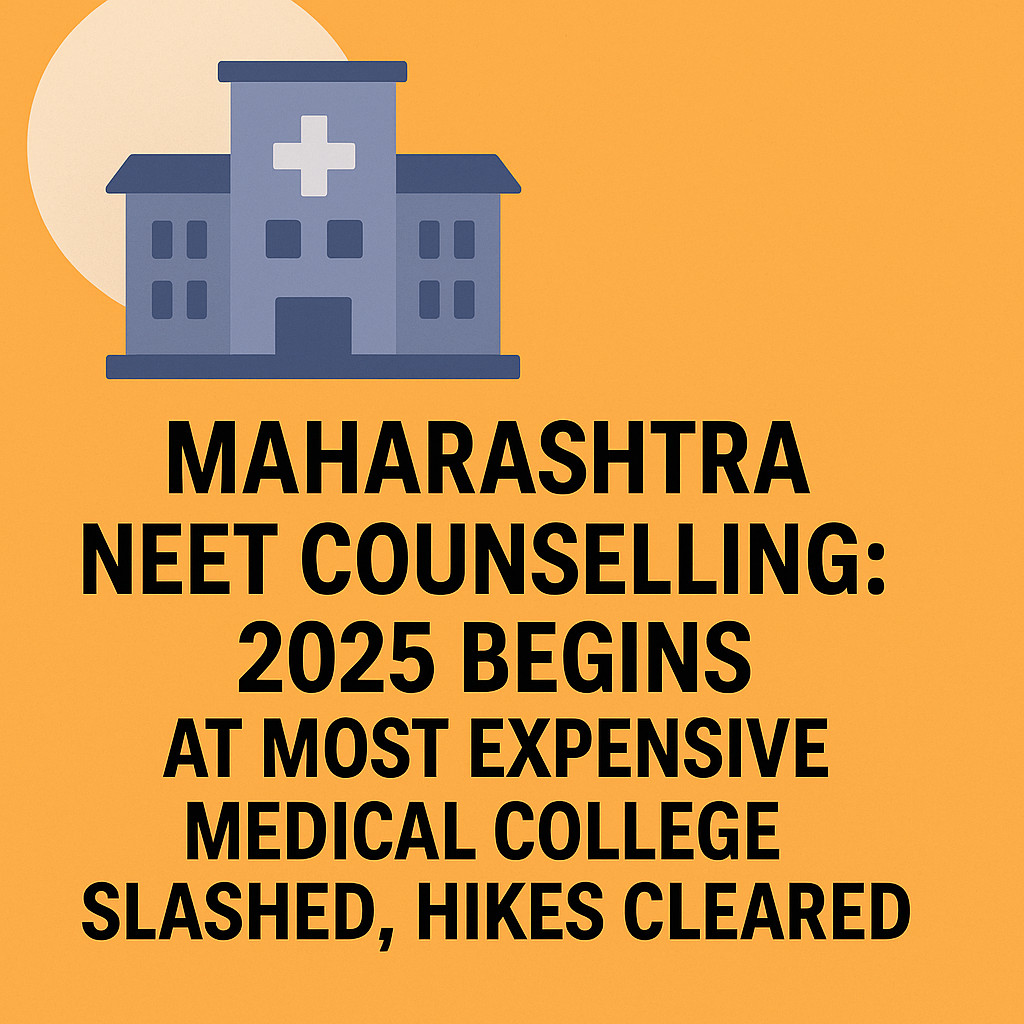 Psychographic Society - Maharashtra NEET Counselling 2025: MBBS fees at most expensive medical college slashed, hikes cleared for some Maharashtra