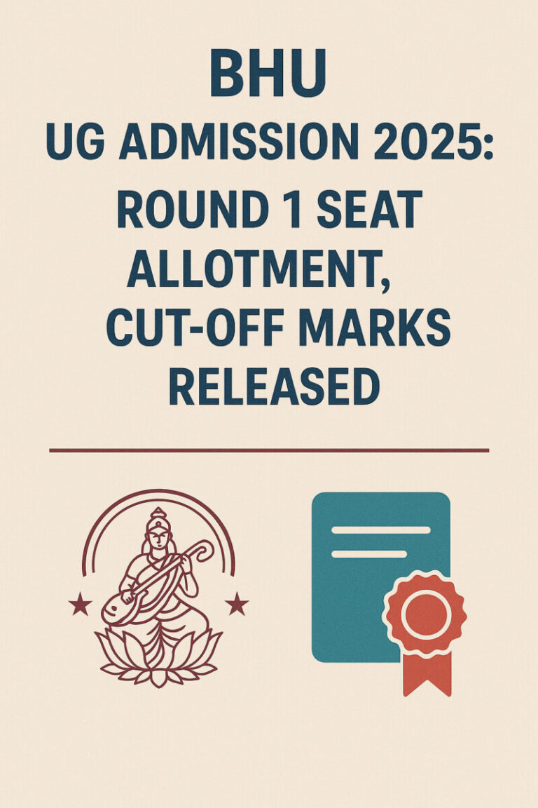 Psychographic Society - BHU UG Admission 2025: Round 1 Seat Allotment, Cut-off Marks Released BHU
