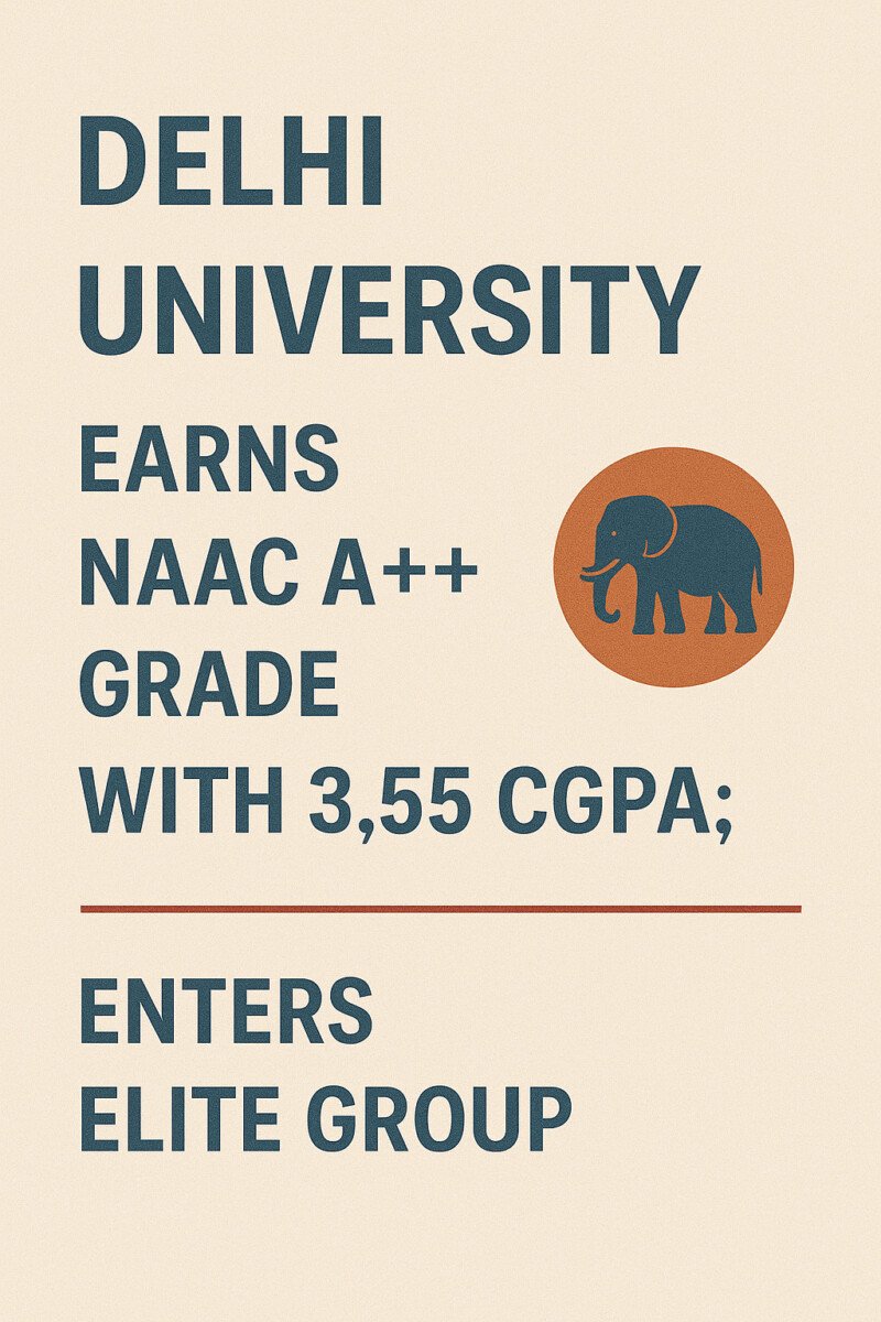 Psychographic Society - Delhi University Joins the Elite with NAAC A++ Accreditation delhi