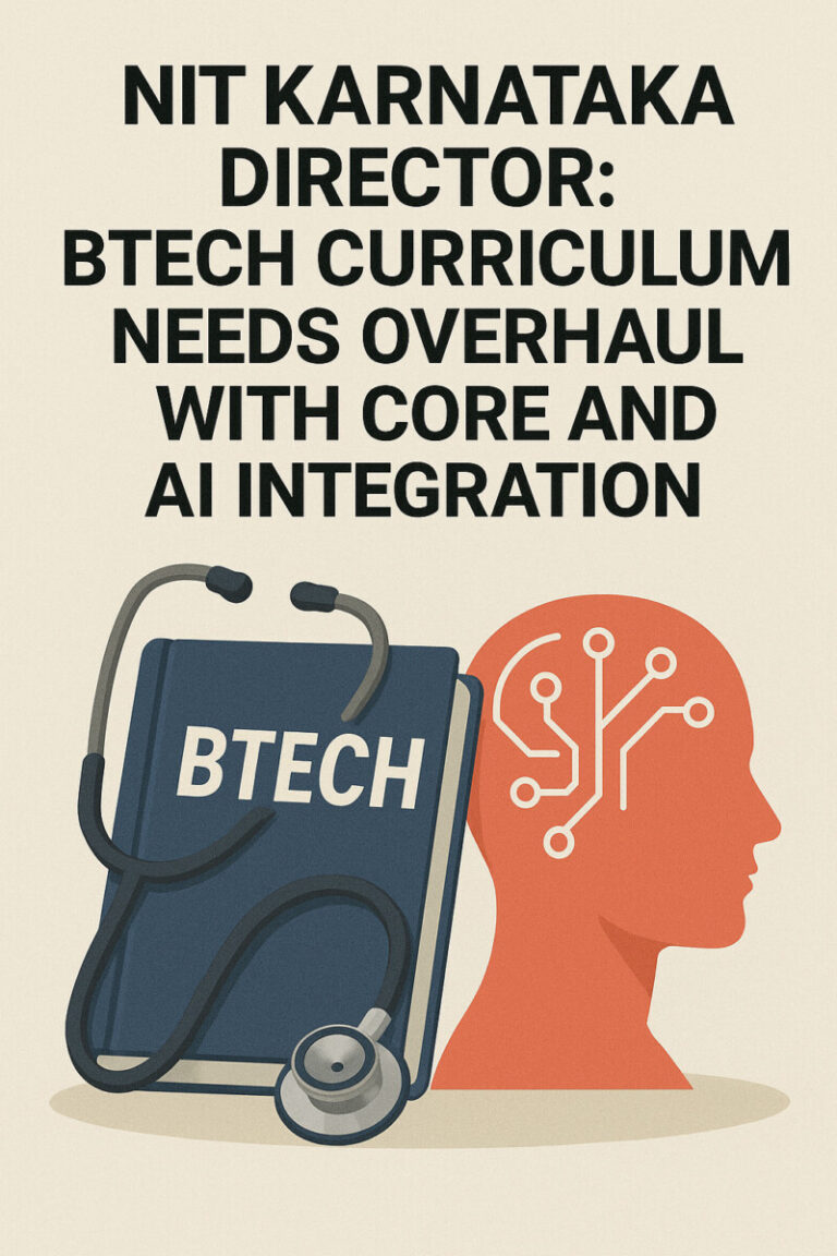 Psychographic Society - NIT Karnataka Director: In AI Era, BTech Courses Need Both Core and Computers, and a Curriculum Overhaul NIT Karnataka