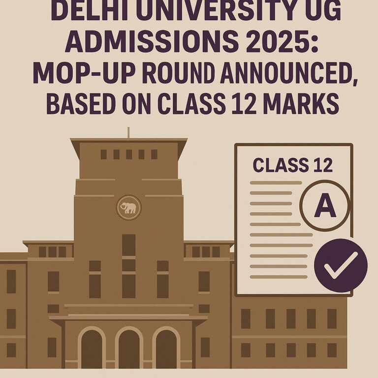 DU UG mop-up counselling 2025