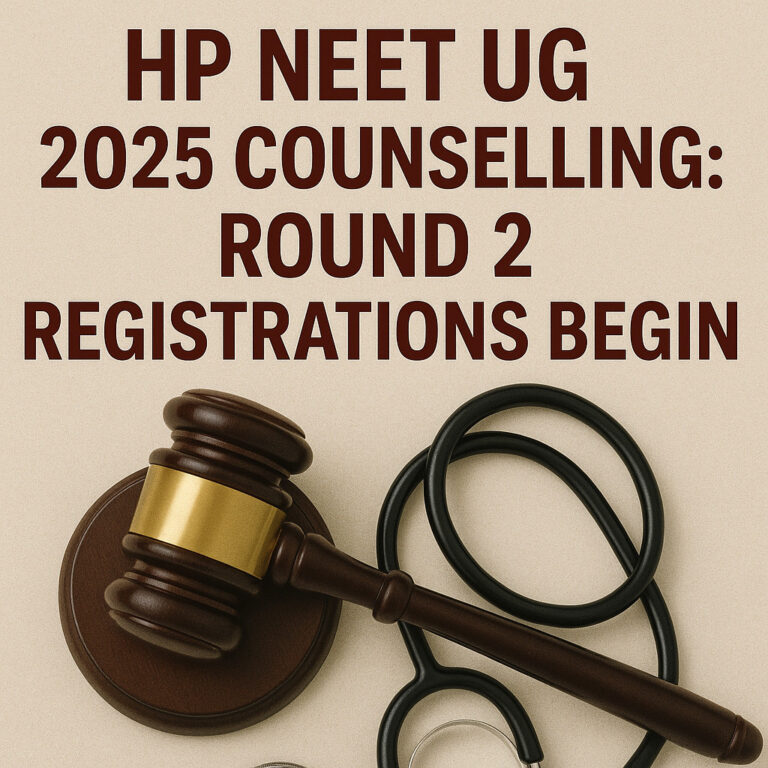Psychographic Society - HP NEET UG 2025 Counselling: Round 2 Registrations Begin, Round 3 Schedule Released HP NEET