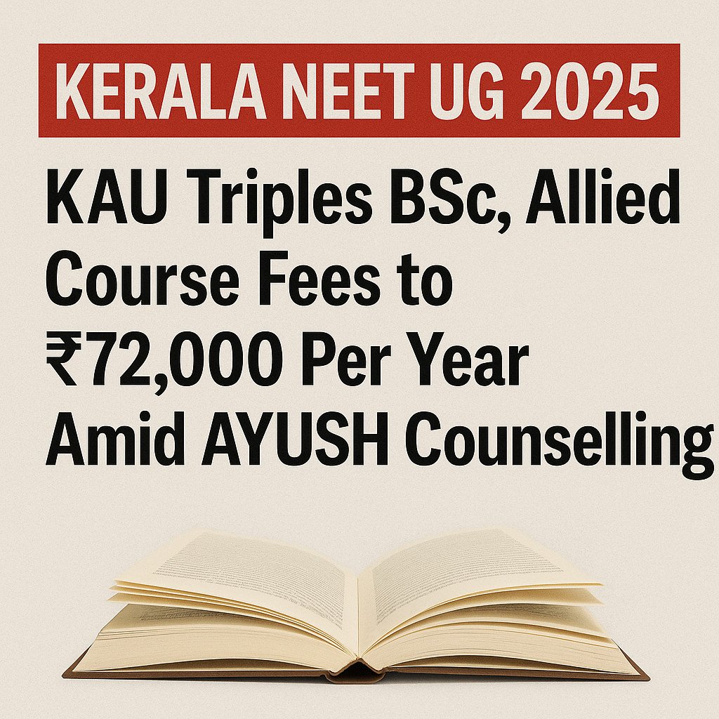Psychographic Society - Kerala NEET UG 2025: KAU Triples BSc, Allied Course Fees to ₹72,000 Per Year Amid AYUSH Counselling Kerala