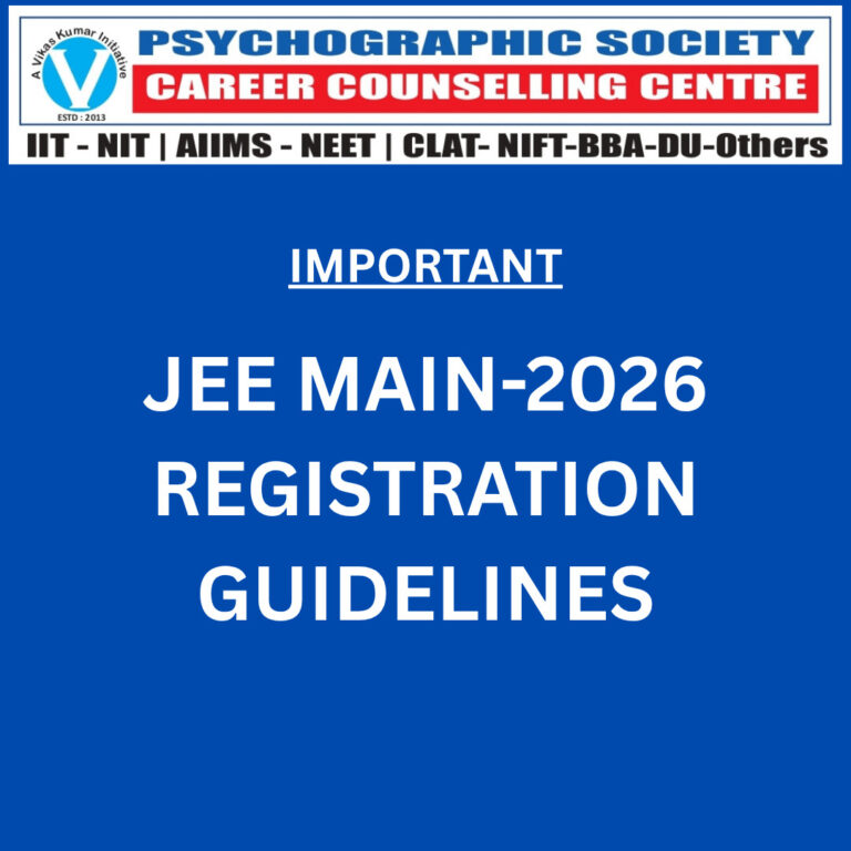 Psychographic Society - JEE Main 2026 Registration Guidance 1