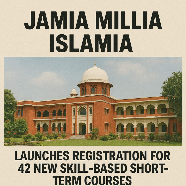 Psychographic Society - Jamia Millia Islamia Launches Registration for 42 New Skill-Based Short-Term Courses Jamia