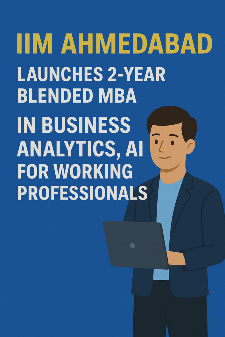 Psychographic Society - IIM Ahmedabad launches 2-year blended MBA in business analytics, AI for working professionals IIM