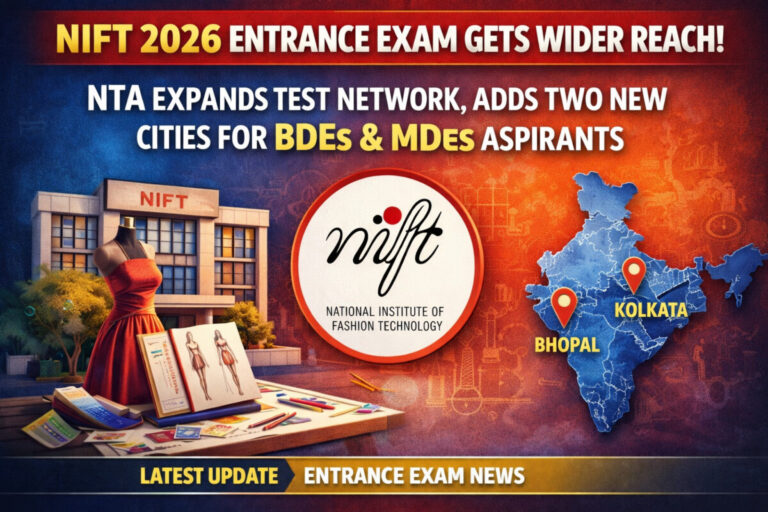 Psychographic Society - NIFT 2026 Entrance Exam Gets Wider Reach: NTA Expands Test Network, Adds Two New Cities for BDes & MDes Aspirants NIFT