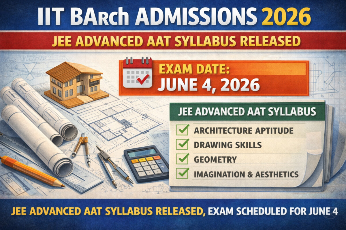 Psychographic Society - IIT BArch Admissions 2026: JEE Advanced AAT Syllabus Released, Exam Scheduled for June 4 IIT