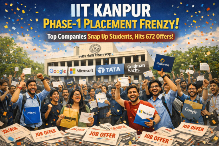 Psychographic Society - IIT Kanpur Phase‑1 Placement Frenzy: Top Companies Snap Up Students, Hits 672 Offers IIT
