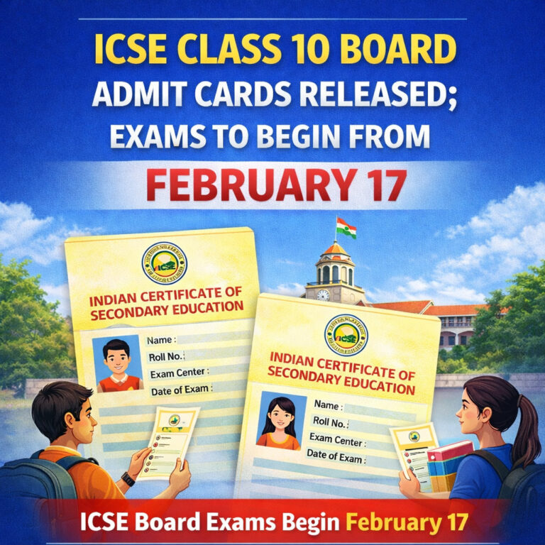 Psychographic Society - ICSE Class 10 Board Admit Cards Released; Exams to Begin From February 17 ICSE