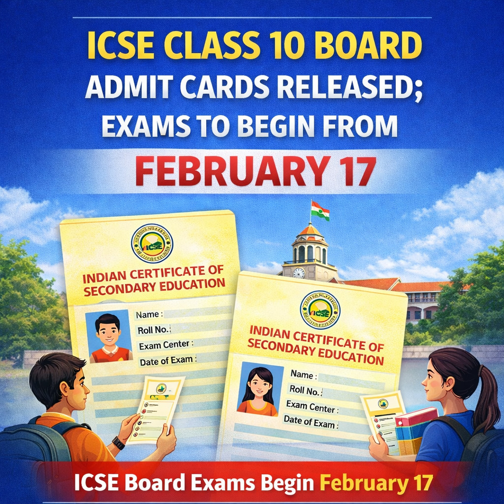 Psychographic Society - ICSE Class 10 Board Admit Cards Released; Exams to Begin From February 17 ICSE