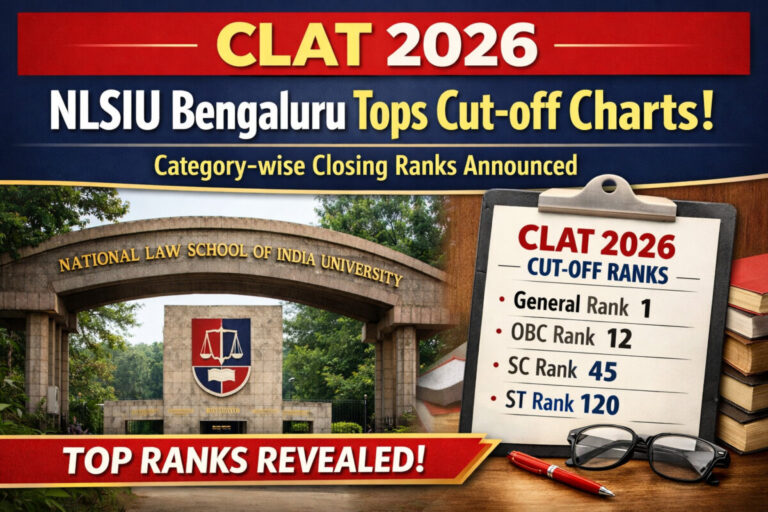 Psychographic Society - CLAT 2026: NLSIU Bengaluru Tops Cut-off Charts; Category-wise Closing Ranks Announced CLAT