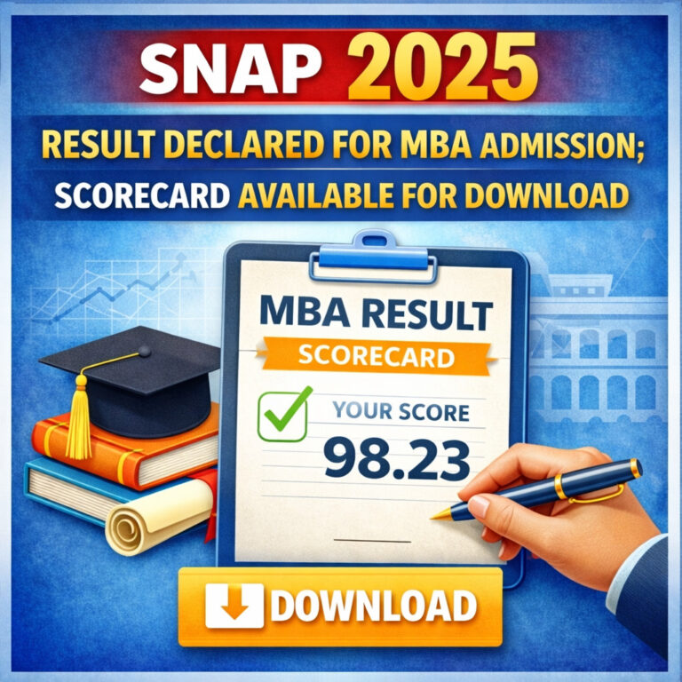 Psychographic Society - SNAP 2025 Result Declared for MBA Admission; Scorecard Available for Download SNAP