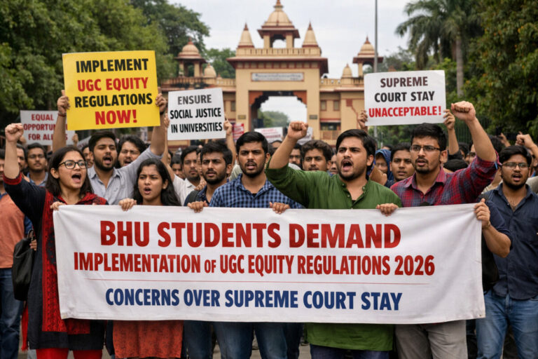 Psychographic Society - BHU Students Demand Implementation of UGC Equity Regulations 2026, Raise Concerns Over Supreme Court Stay BHU
